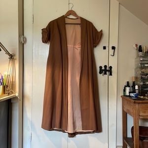 Vintage Short Sleeve Duster